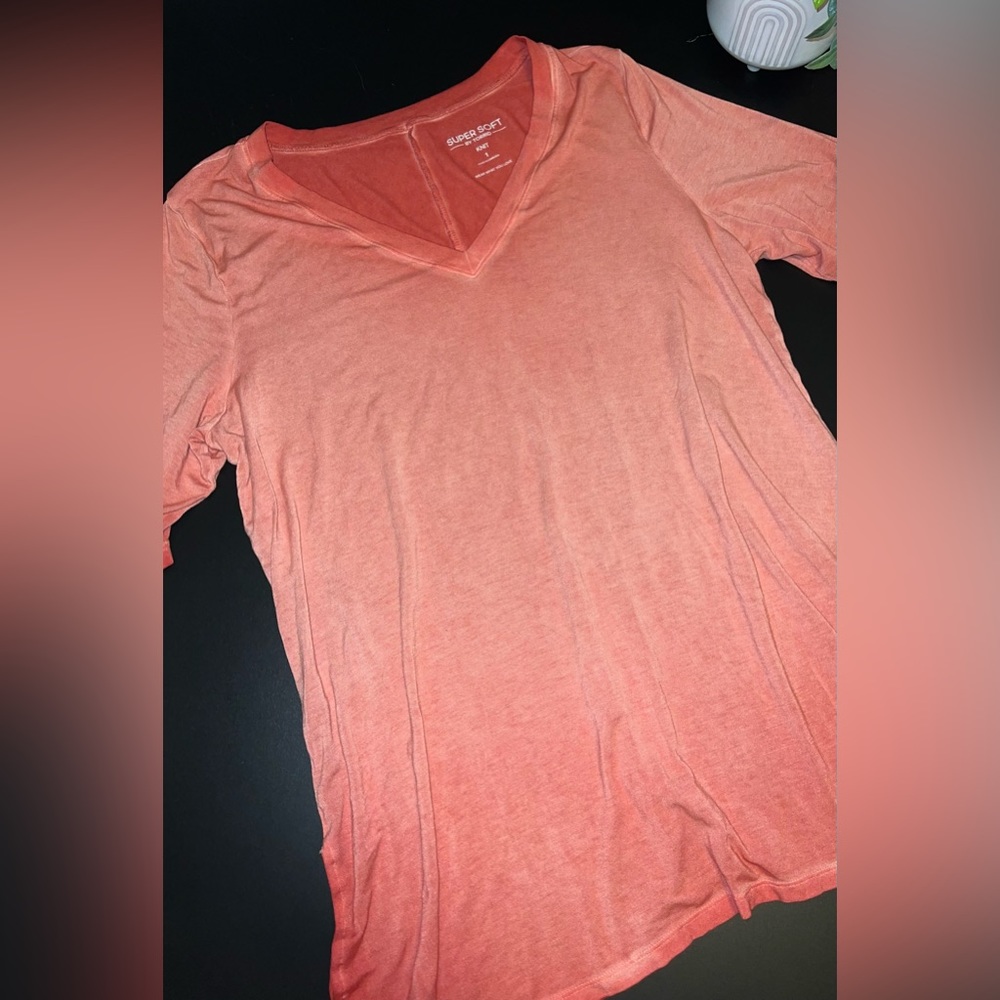 TORRID Favorite Tunic Super Soft V-Neck Side Slit Tee Size 1 GUC